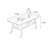 Simple solid oak tea table-1847826364