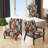 Retro AbstractáLeaves II - Velvet Upholstered Contemporary Slipper Chair, Geometric Abstract Accent Chair