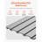 Slat Wall Paneling, 4 x 4 ft, PVC Garage Slatwall with Modular Design, Grey Slat Wall Easy-to-Install Adjustable Slatwall Panel with Coupling Structure & DIY Cutting, Fits for Storage & Display-781810331-781810327