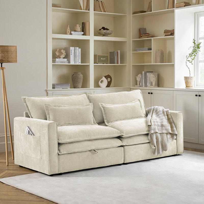 Canapé de rangement Felipe, Beige