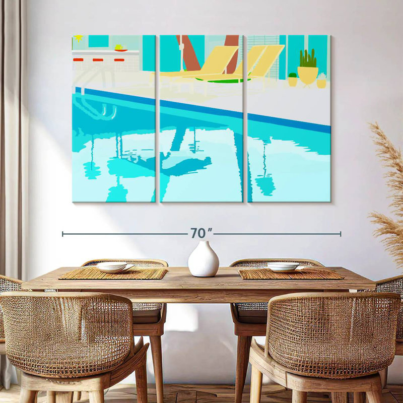 Lilie Poolside, 32" H x 50" W