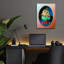 «The Owl with Celadon Mug» par Valery Vecu Quitard, art mural en verre acrylique-206015780