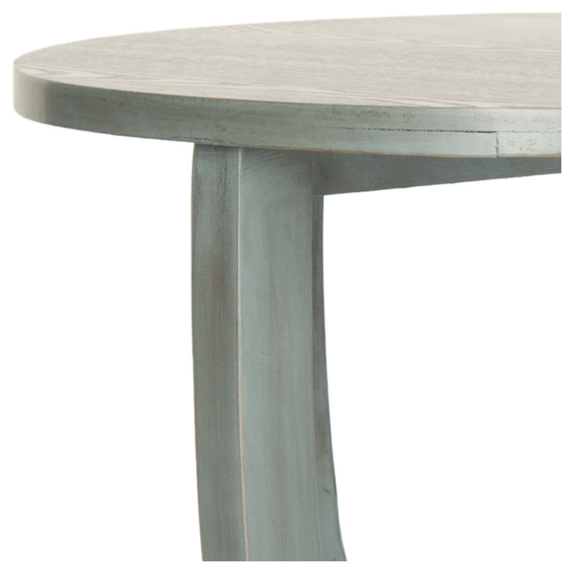 Applonia Solid Wood End Table, Barn Blue
