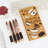Coffee Sticky Notes Set With 4-Piece Gel Pens Bundle, Cute Writing Memo Pad Sticky Notes Pads To Do Notepad For School Office Home (Coffee)