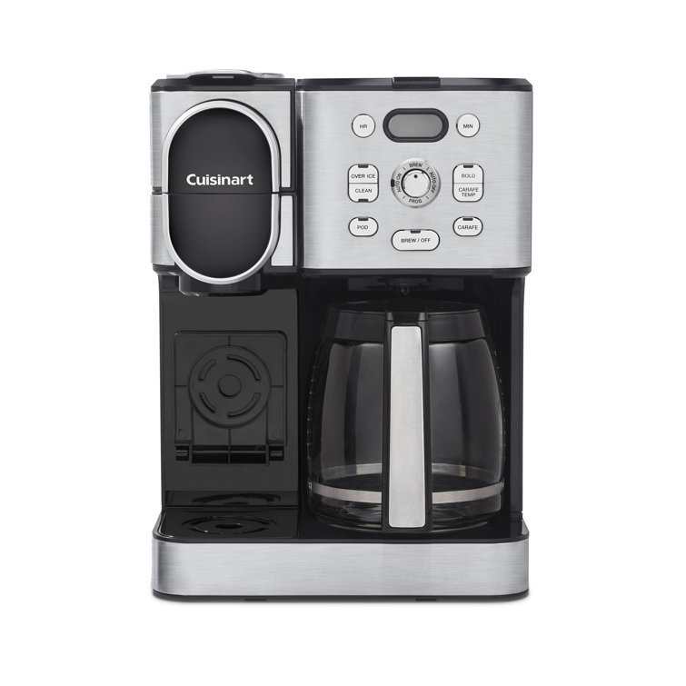 Cuisinart 2-IN-1 Center Combo Brewer Coffee Maker, White — Beach Camera