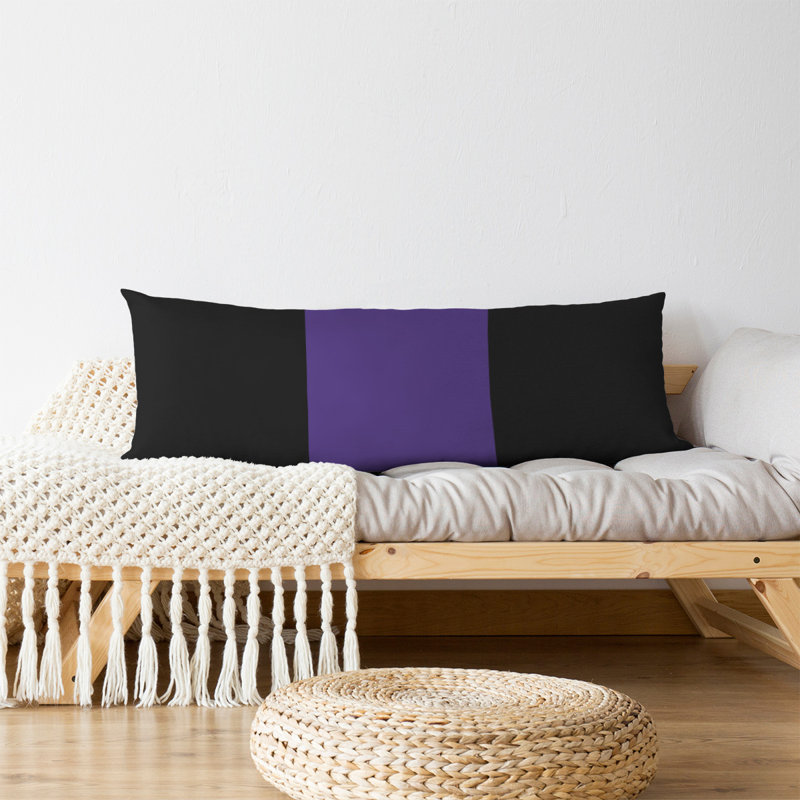 Polyester Medium Pillow, Black/Purple/Black, Alabama 