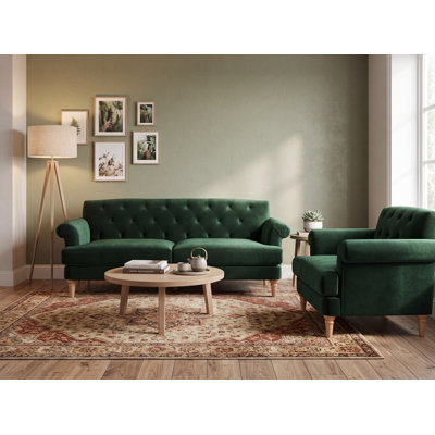 Keedysville 2 Piece Velvet Standard Living Room Set