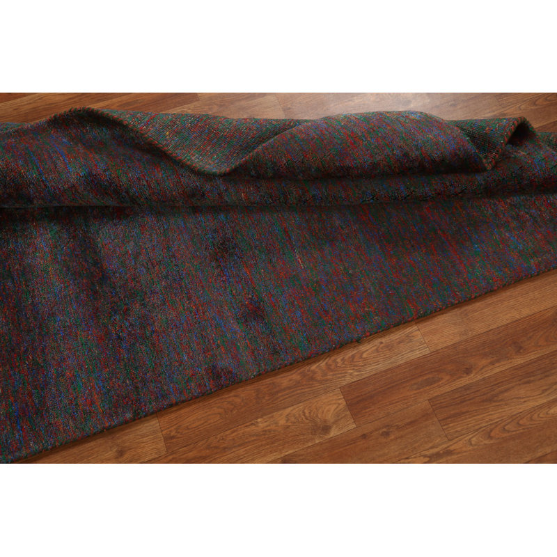 Tapis oriental contemporain en laine Gabbeh noué à la main 4 x 6