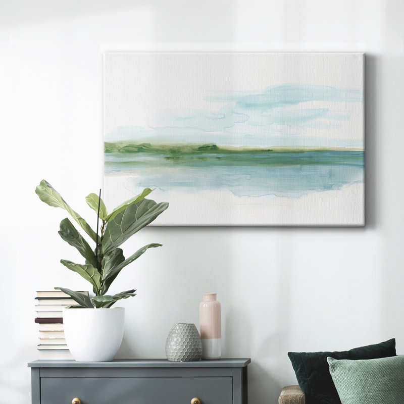 «Green Ribbon Coast II», toile tendue avec châssis, H 40 po x l 60 po