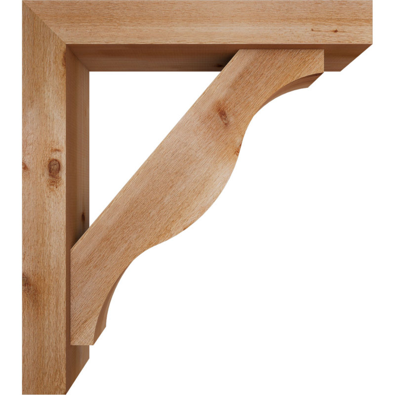 Support Funston Block avec support décalé, 36 x 32, Cèdre rouge occidental de l 6 po (scié brut)