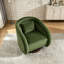 Fauteuil d'appoint pivotant, fauteuil demi-tonneau pivotant à 360 degrés-1820569935