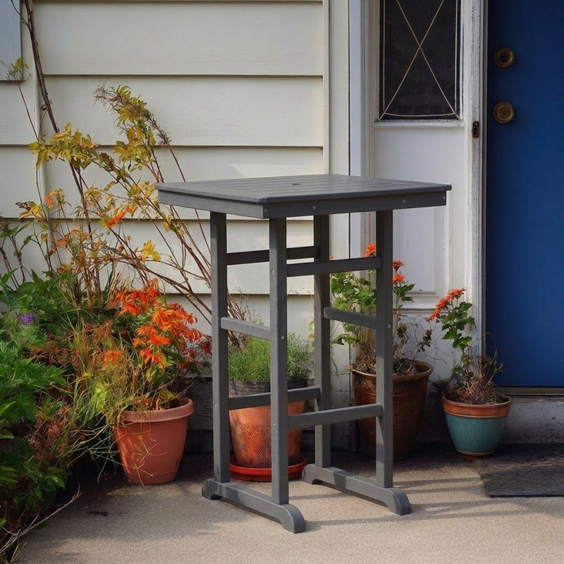 Table de patio HDPE, Gris