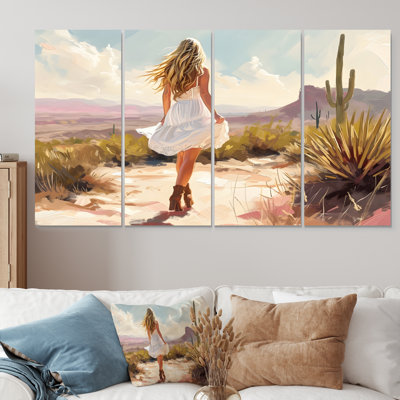 Cowboy Trip in the Texas Chihuahuan Desert - Cowgirls Wall Art Living Room, ensemble