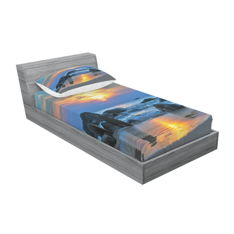 Microfiber Sheet Set, Twin XL Sheet Set with Fitted Sheet