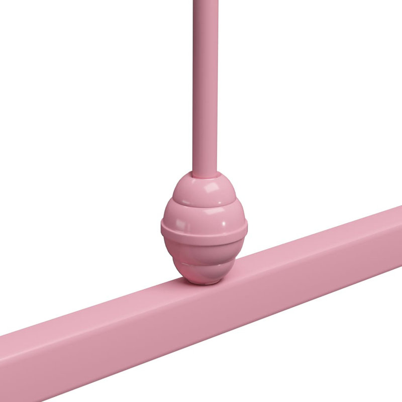 Jaxson Metal Bed, 140 x 200 cm, pink