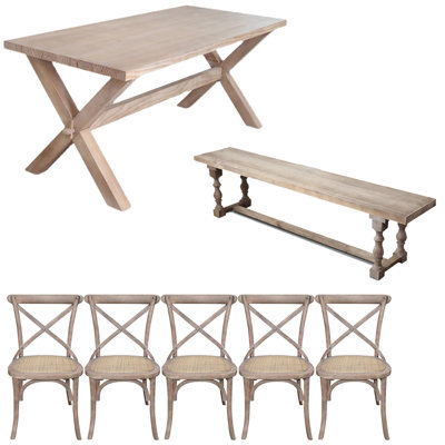 American Style Solid Wood Rectangular Dining Table