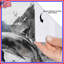 Rideaux de douche à motif abstrait Dolphin Art-422165157