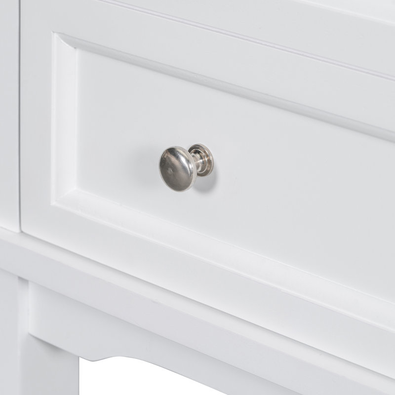 24" Bathroom Vanity Without Sink, Base Only, Solid Wood Frame Bathroom Storage Cabinet With 1 Drawer And 1 Open Shelf