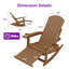 Chaise berçante d'extérieur avec repose-pieds caché Hips-383076187