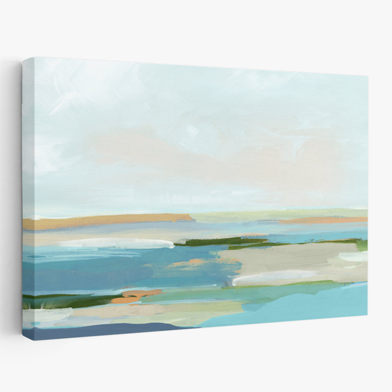 Calme des rivages aux pastels doux - coquillages côtiers et corail, peinture à l'huile abstraite, art marin