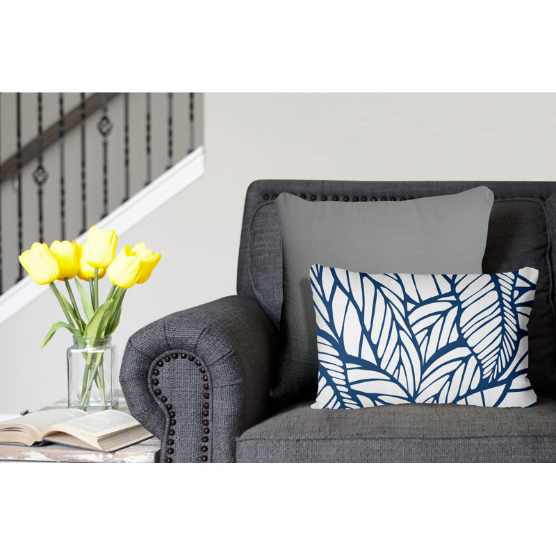 Housse et insert de coussin d'extérieur, Bleu