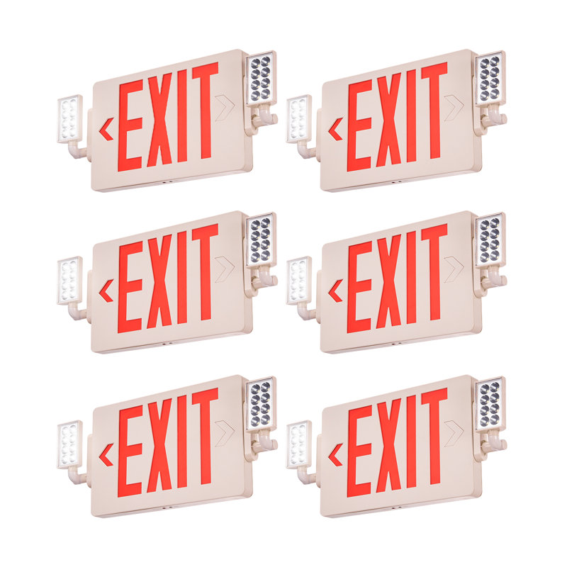 VEVOR LED Double Sided Emergency Exit Combo Sign