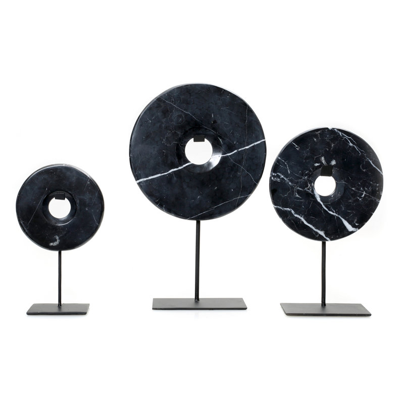 Abstract Figurines & Sculptures, 40 cm H x 25 cm W x 9 cm D, Black