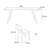 Nordic style simple rectangular dining table sets-104132828