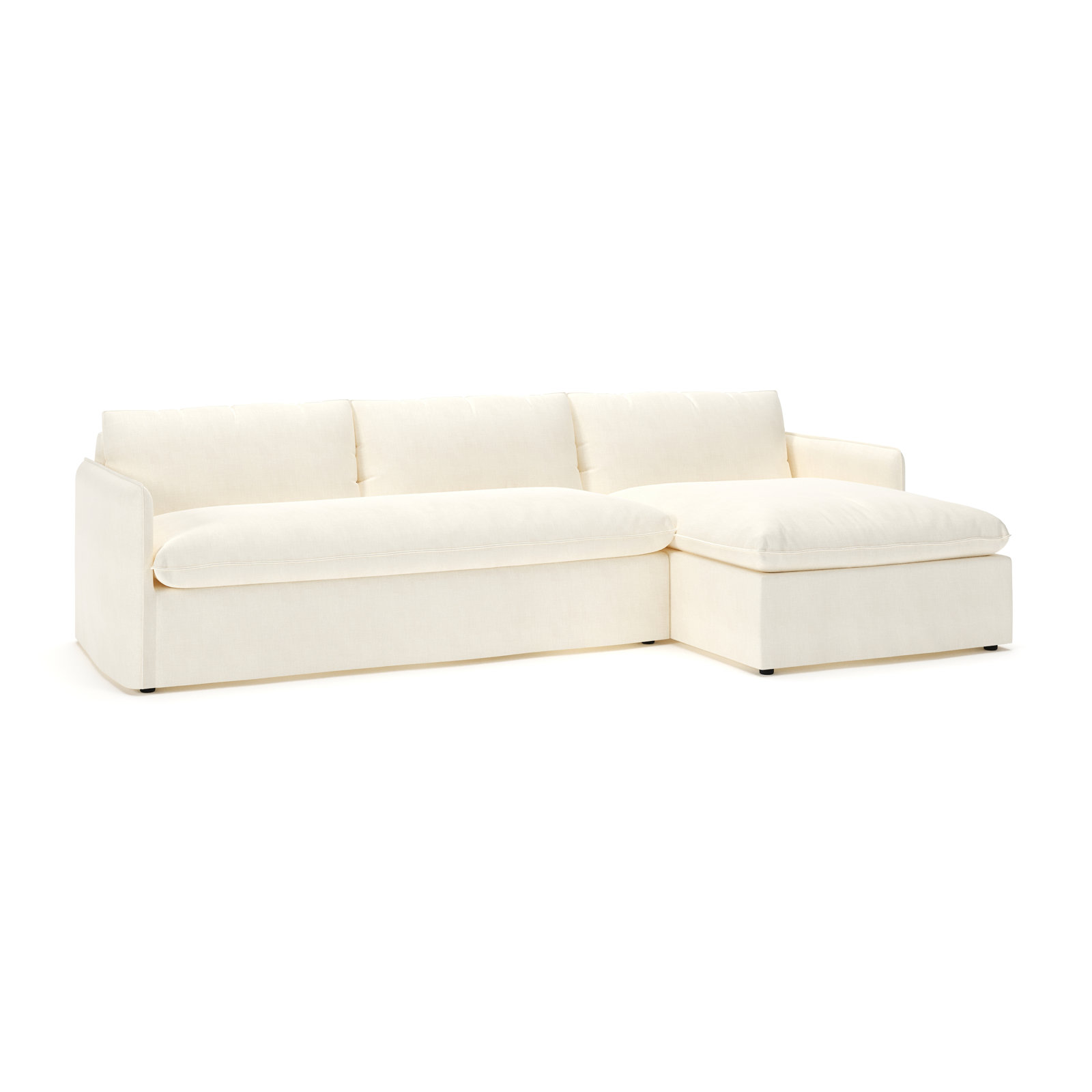 Bellatrix Sectional with Chaise, Conversation Pearl Basketweave, Right Hand Facing