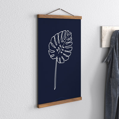 Marine Monstera - Reproduction de dessin sur toile sans cadre