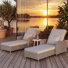 Alyeska Aluminum Outdoor Chaise Lounge With Air Pump, Adjustable Reclining Back & Sunbrella Cushions
