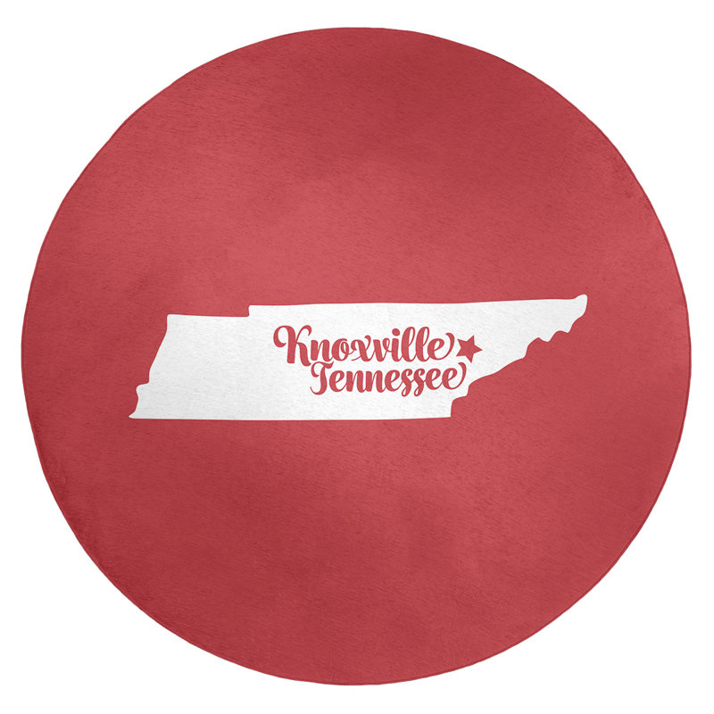 Tapis en poly-chenille knoxville tennessee, Rond 5 pi
