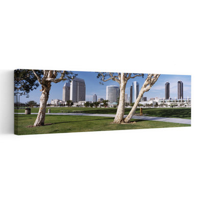 Embarcadero Marina Park San Diego California USA by Greg Probst - Wrapped Canvas Panoramic Print