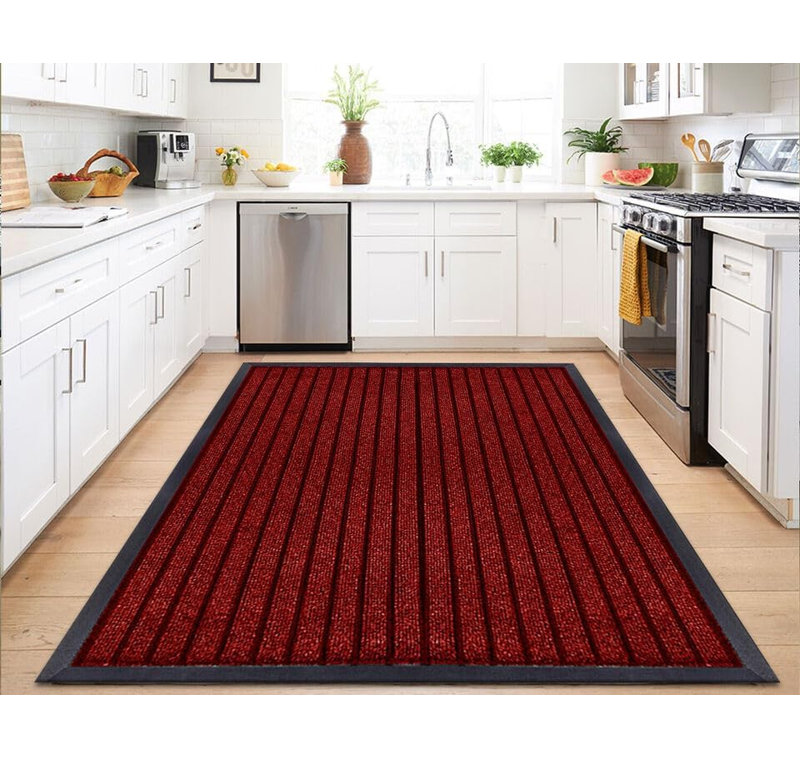 Rectangle Striped Area Rug, Rectange 50 x 90cm