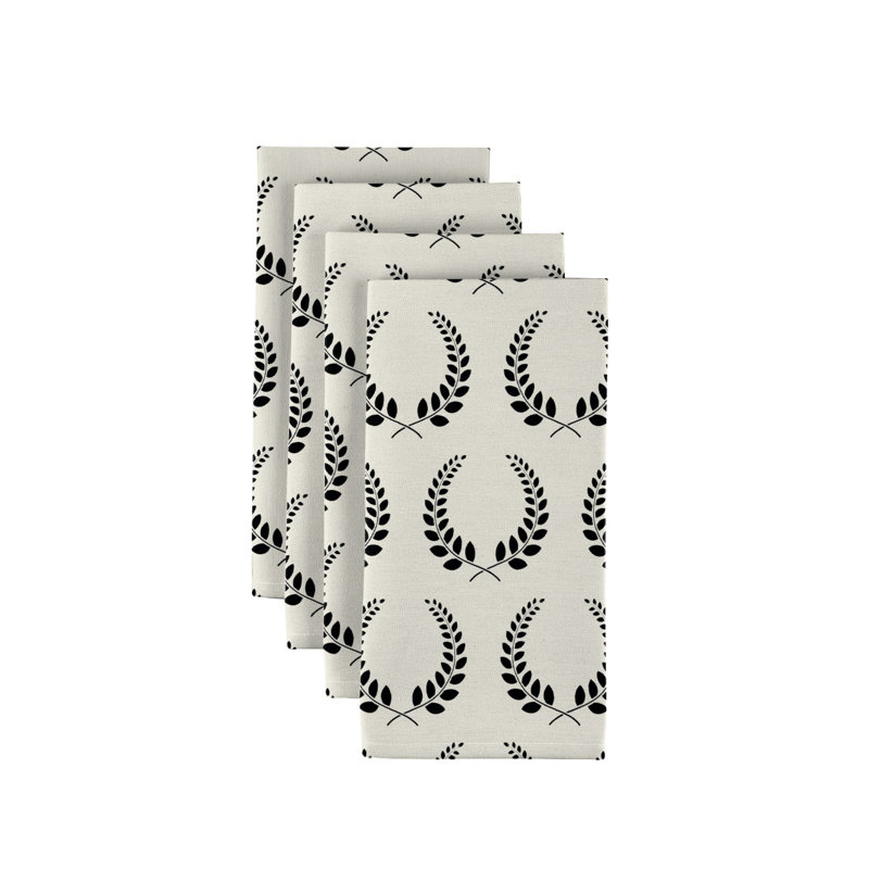 Polyester Floral Square Napkin