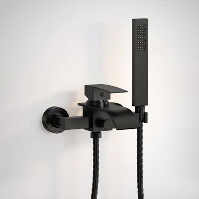 Wall Mount Tub Filler Roman Bathtub Faucet with Handheld Shower