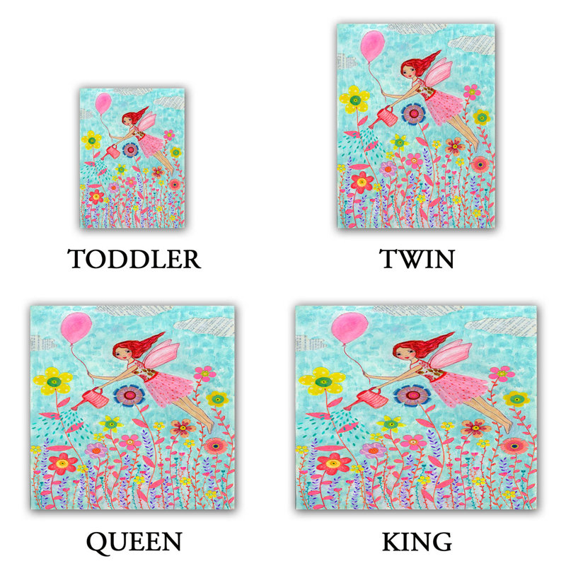  Housses de couette en microfibre Sascalia Garden Fairy, Simple