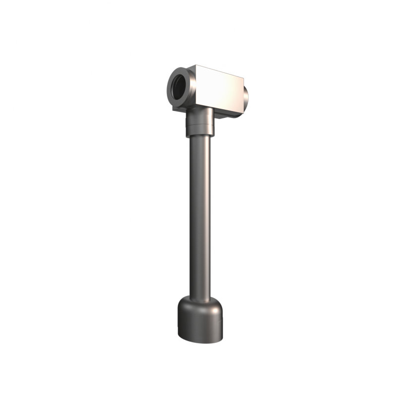 Déchets carrés avec siphon intégré - Nickel brossé, Nickel brossé