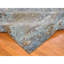 Tapis noué à la main en soie 8 pi 1 po x 10 pi bleu à motif abstrait noué à la main 547E4E4C804848C3A1D536818BFF67E3
