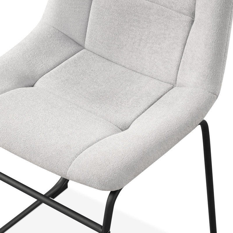 Bexhill Chenille Dining Chair, Light Gray