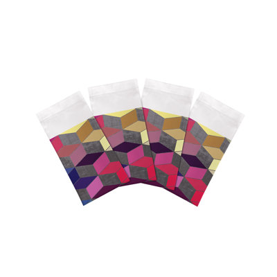 Serviettes de table en satin de coton Modern Steps