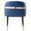 Fauteuil rembourré bleu / beige Karmann-272359792