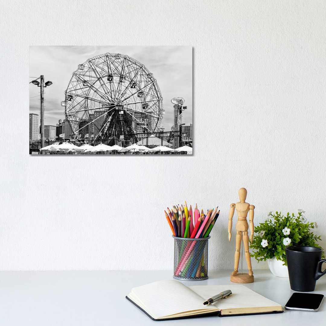 Coney Island Wonder Wheel by Philippe Hugonnard - Wrapped Canvas Gallery-Wrapped Canvas Giclée