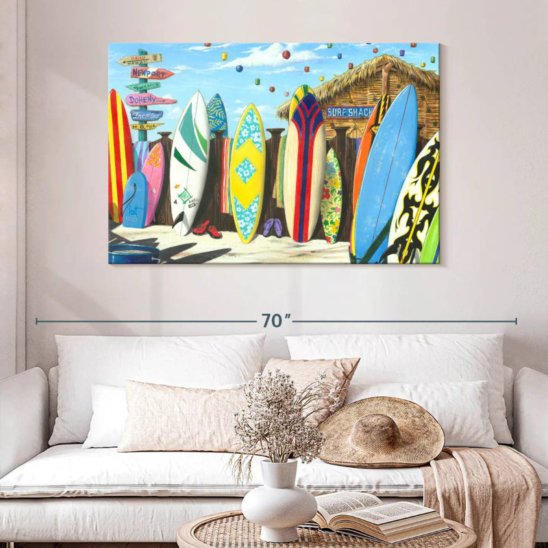 Senne Surf Shack, 32" H x 48" W