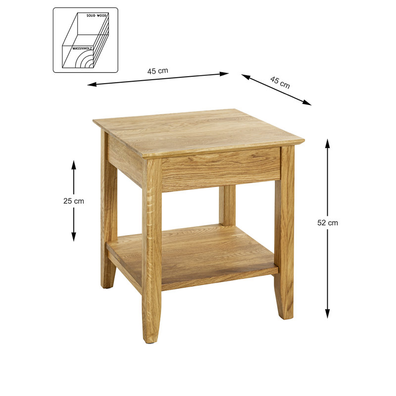 Harrisburg Solid Wood End Table