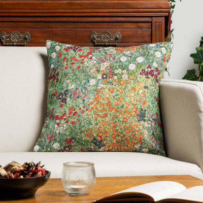 Monet’s Garden Cushion in Meadow