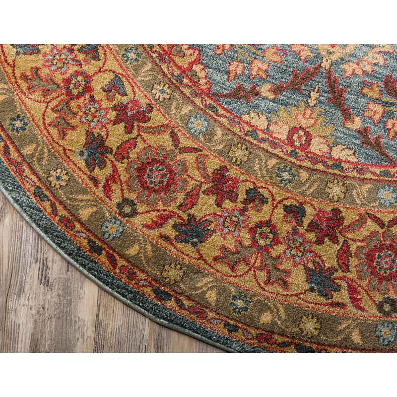 Stirling Oriental Indoor Rug, Round 6'