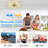 36.22'' 7- Blade Dimmable LED Reversible Flush Mount Ceiling Fan With Remote And App-475644084-491028808
