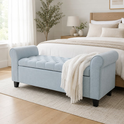 Bridgemon Fabric Upholstered Storage Bench