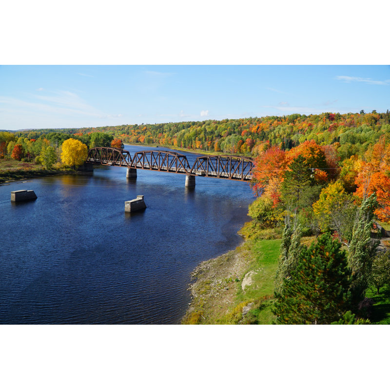 Doaktown Fall Colors by ZoomSpectrum - Wrapped Canvas Print, 30cm H x 46cm W